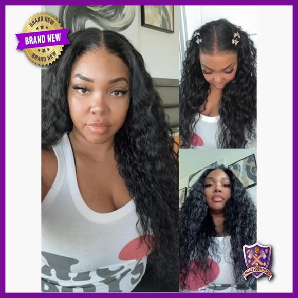 Human Hair Water Wave Wig 14 Inch Glueless Lace Front Pre Plucked main image 7
